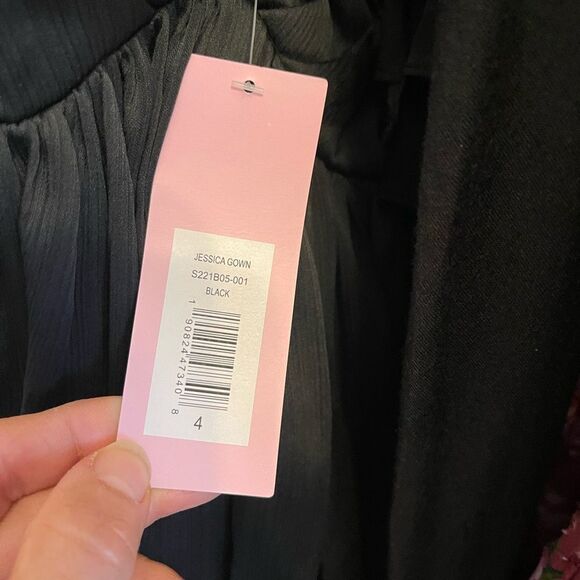 $285 Sachin & Babi Black Jessica Gown in size 4 - Picture 6 of 6